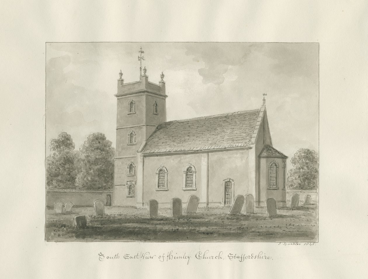 Himley Church by John Buckler