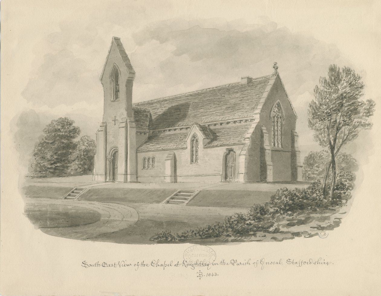Knightley Chapel by John Buckler