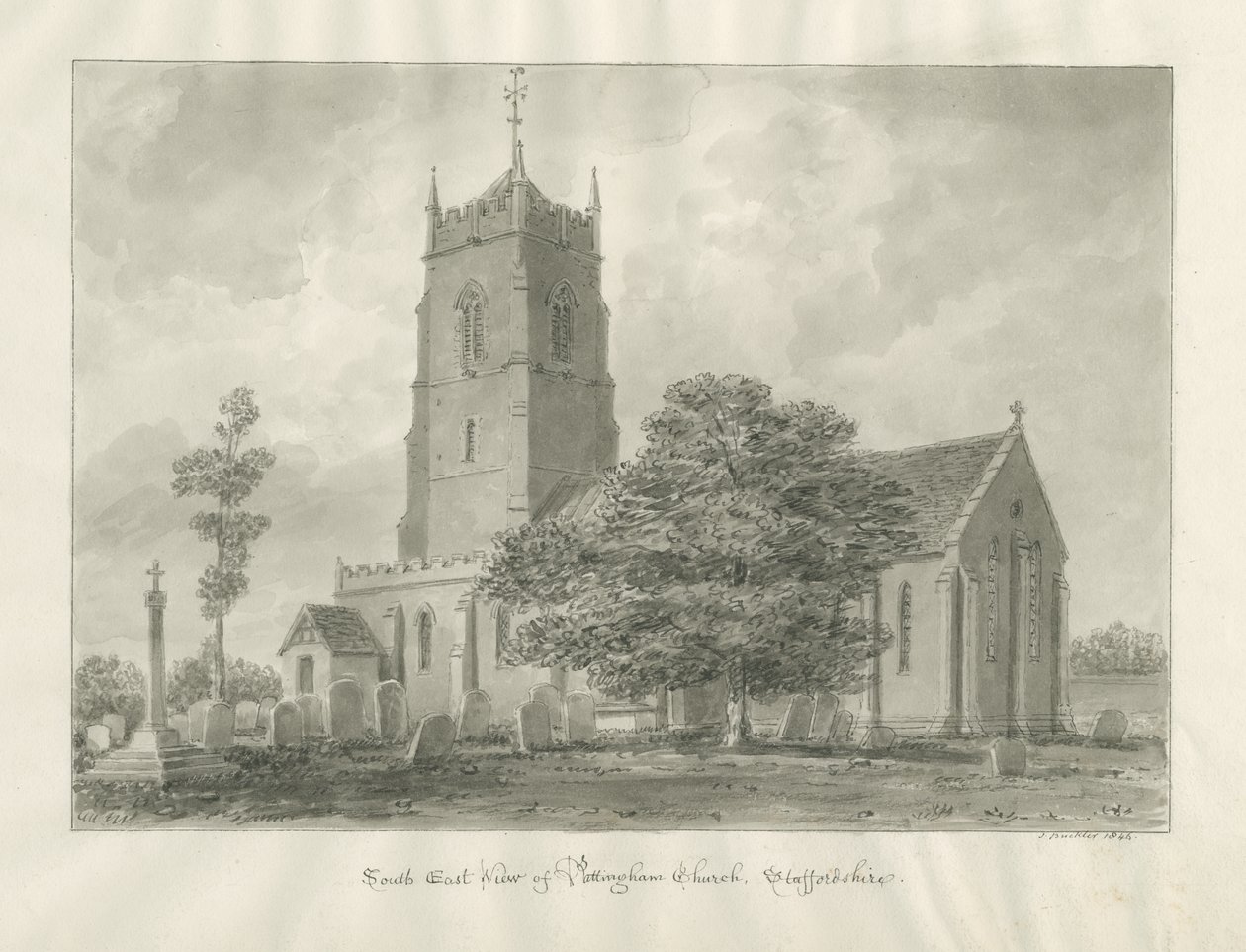 Pattingham Church by John Buckler