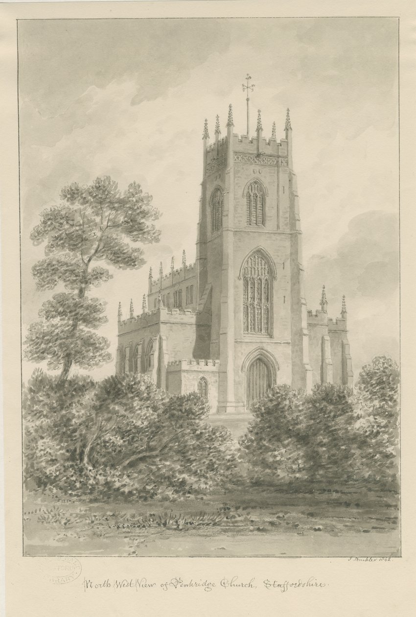 Penkridge Church by John Buckler