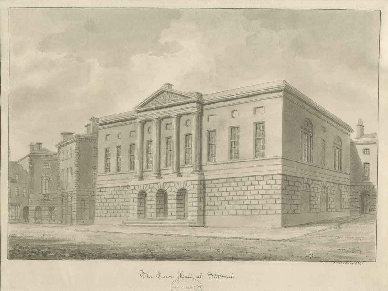 Stafford - Shire Hall by John Buckler