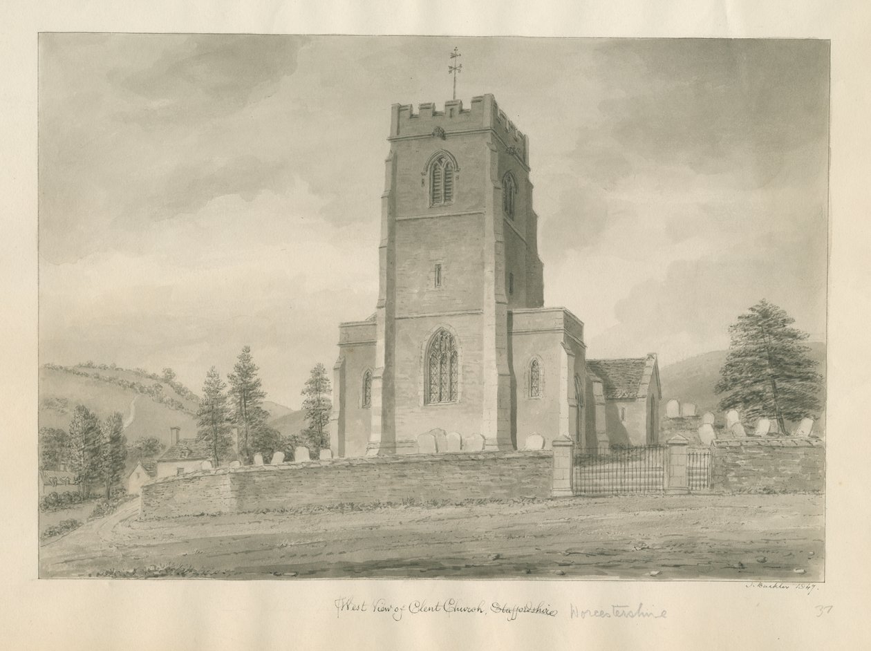 Clent Church by John Buckler