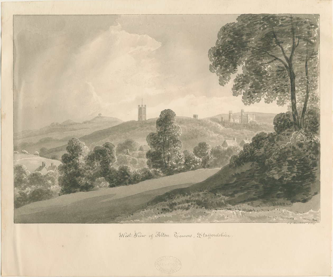 Alton Abbey by John Chessell Buckler