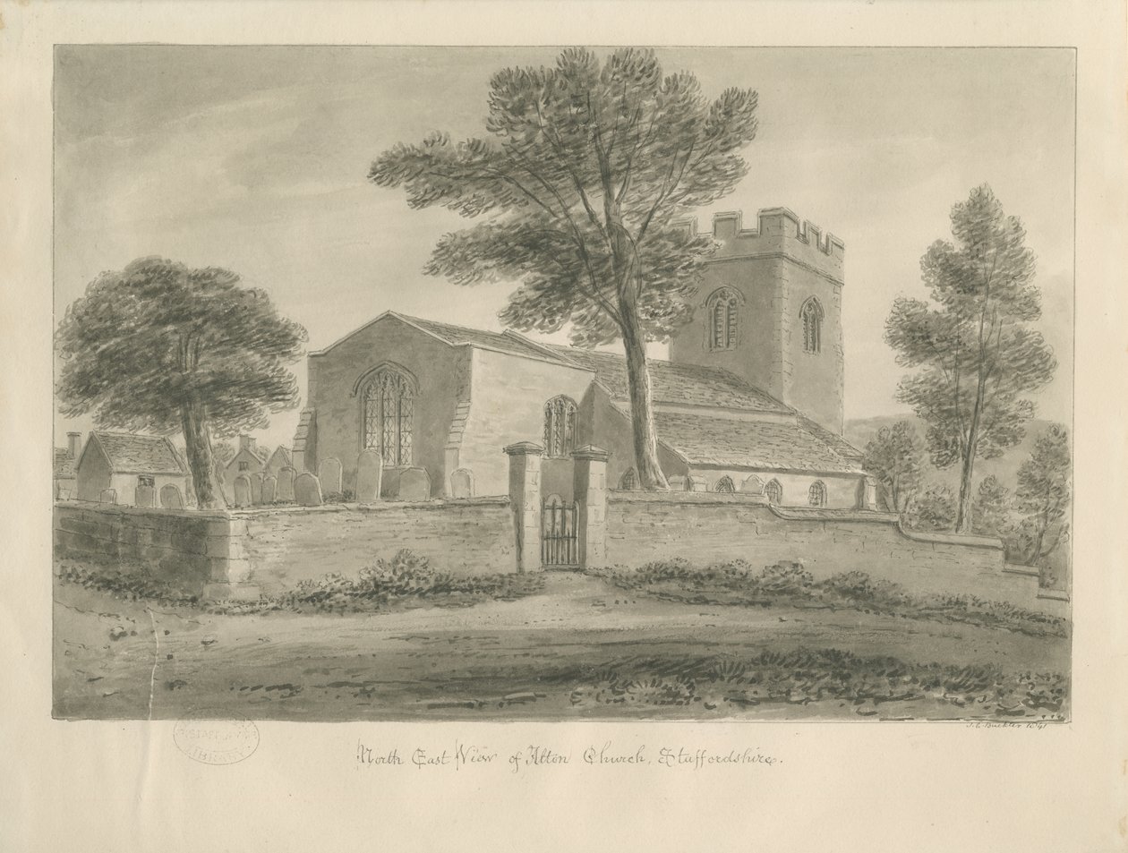 Alton Church by John Chessell Buckler