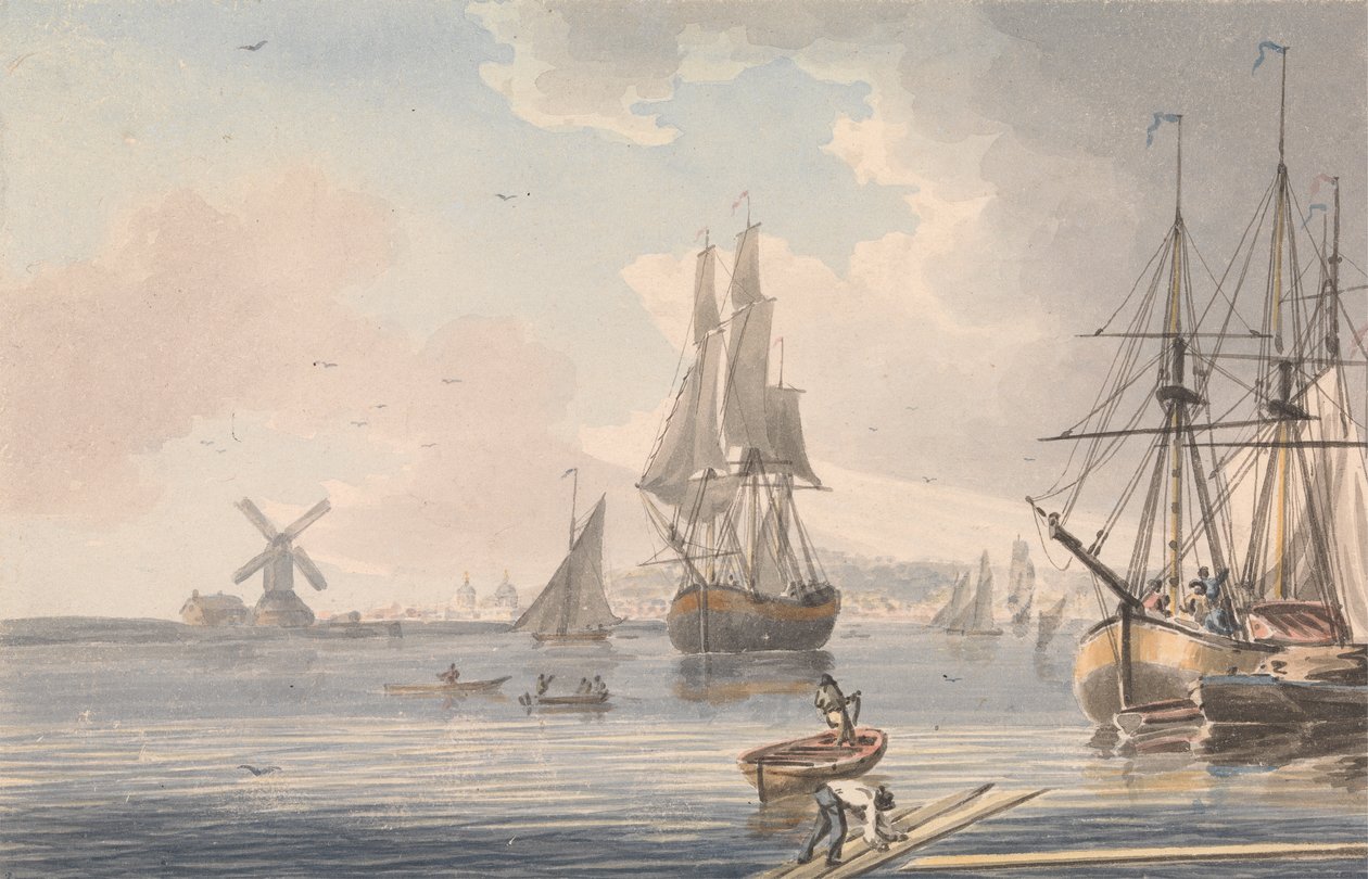 Deptford Dockyard, Kent by John Cleveley the Younger