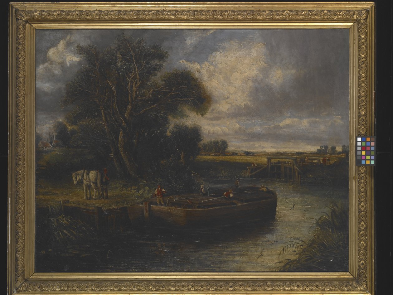 Barge On The Canal by John Constable
