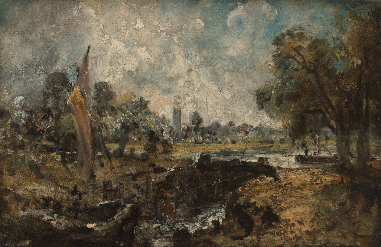 Dedham Lock by John Constable