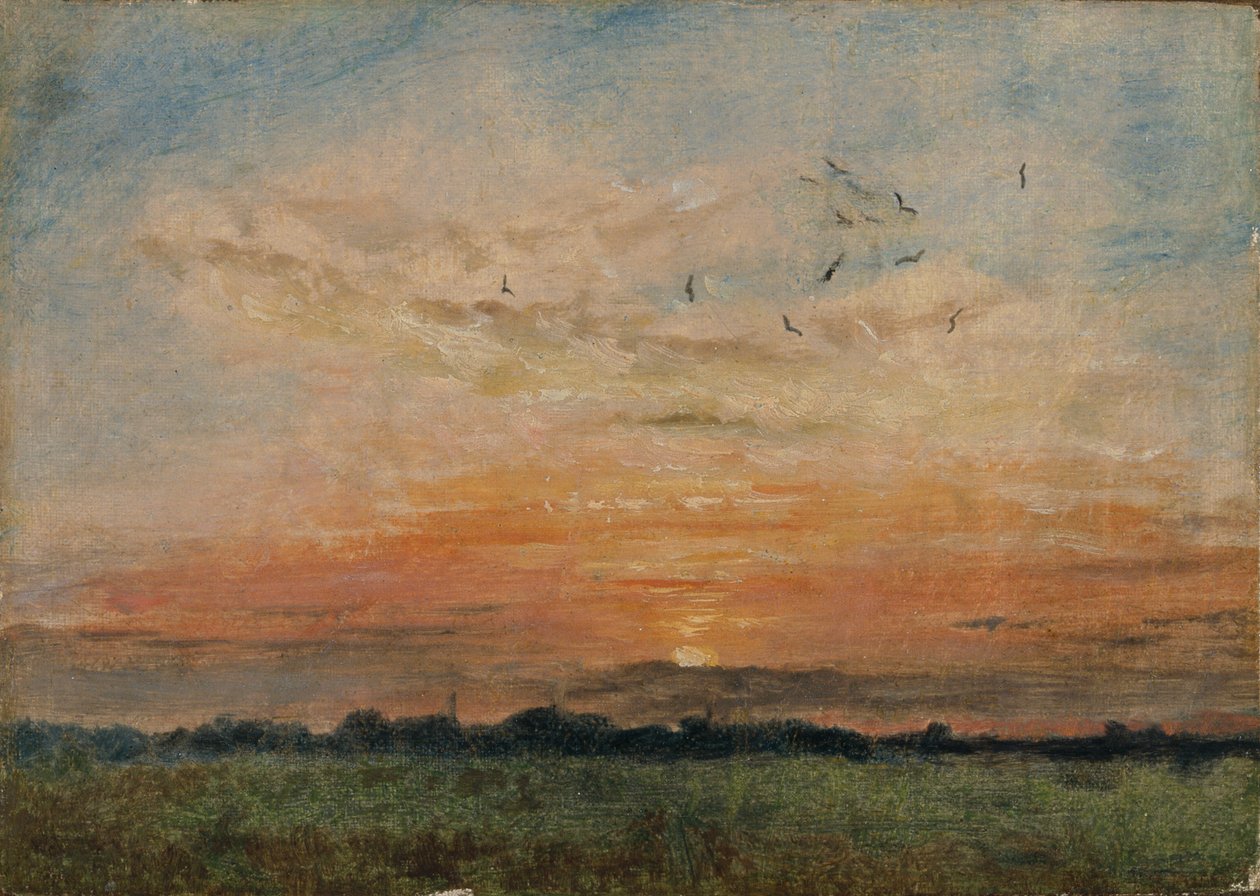 Sunset by John Constable