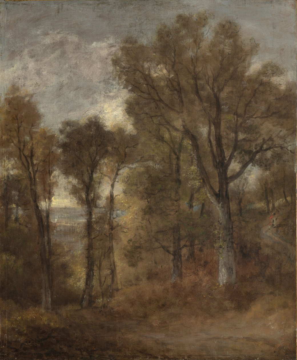 Woodland Scene Overlooking Dedham Vale by John Constable