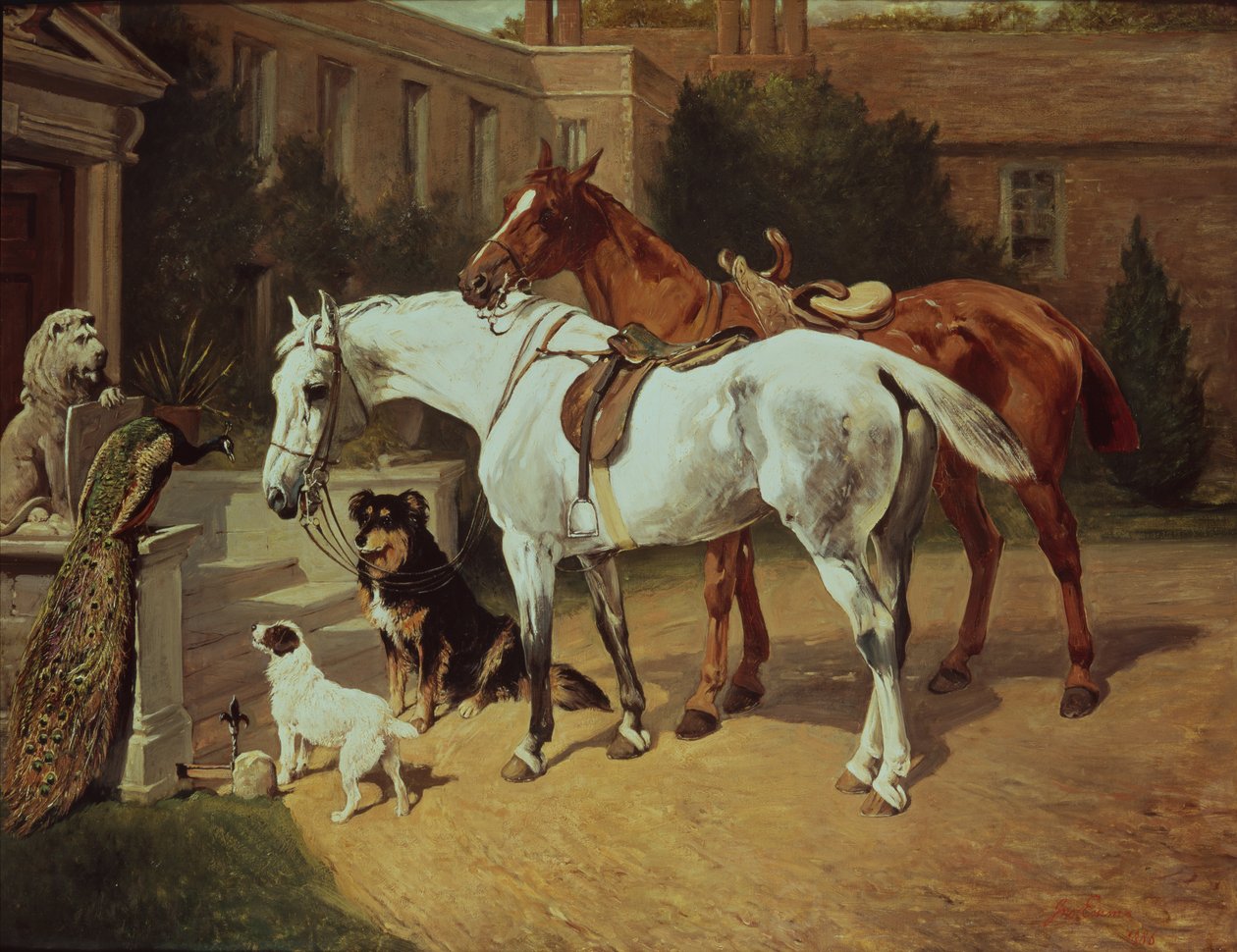 Horses and Dogs by John Emms