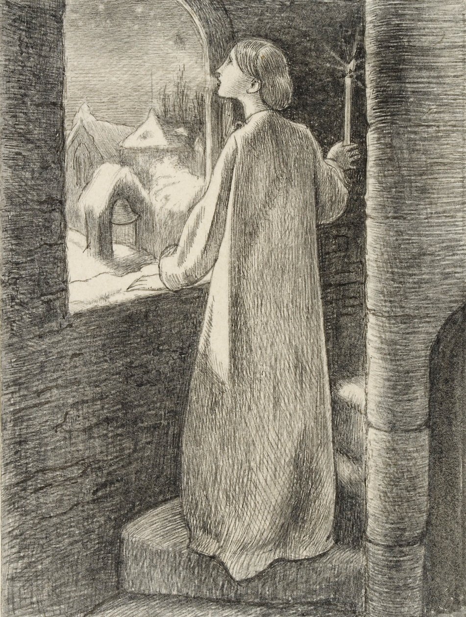 St Agnes Eve by John Everett Millais