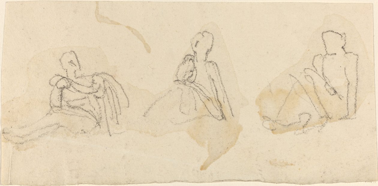Three Seated Figures by John Flaxman