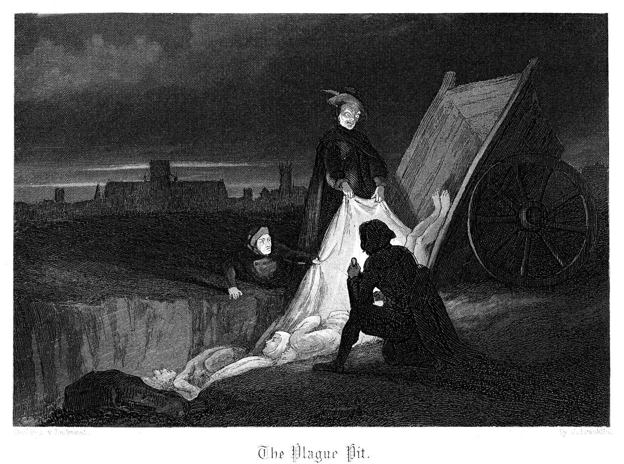 The Plague Pit, 1855 by John Franklin