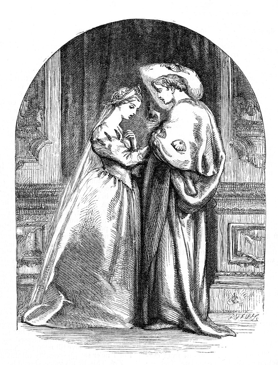 Romeo and Juliet by John Gilbert