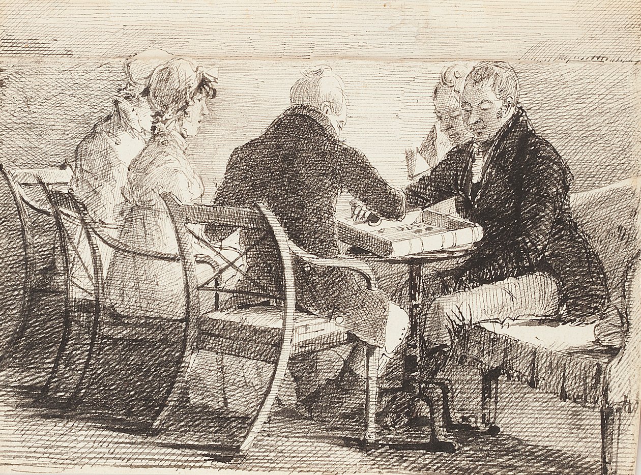 Backgammon, 1808 by John Harden