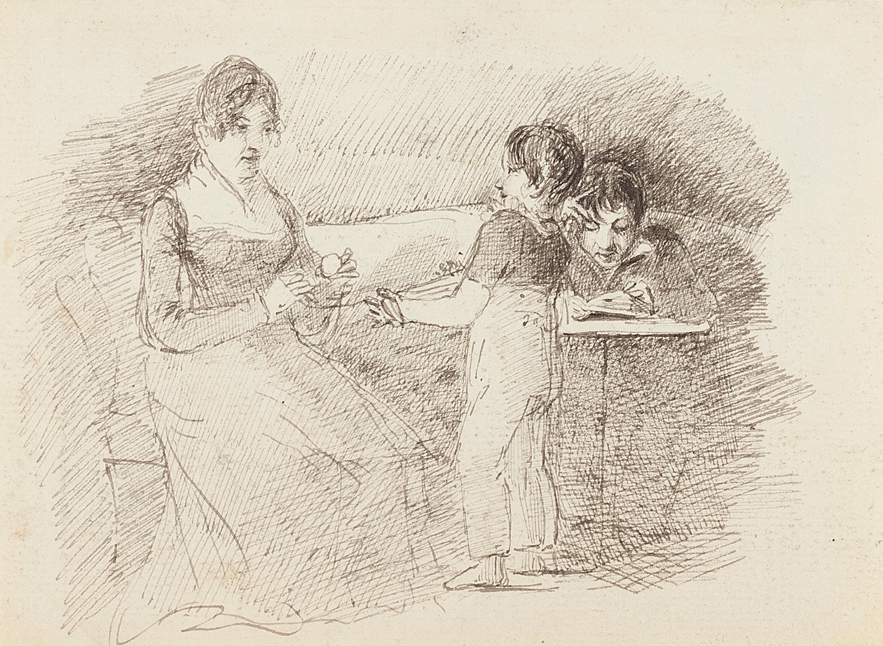 Boy holding wool, 1843 by John Harden