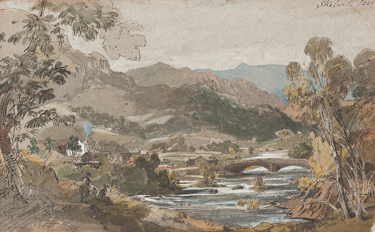 Skelwith Bridge, 1812 by John Harden