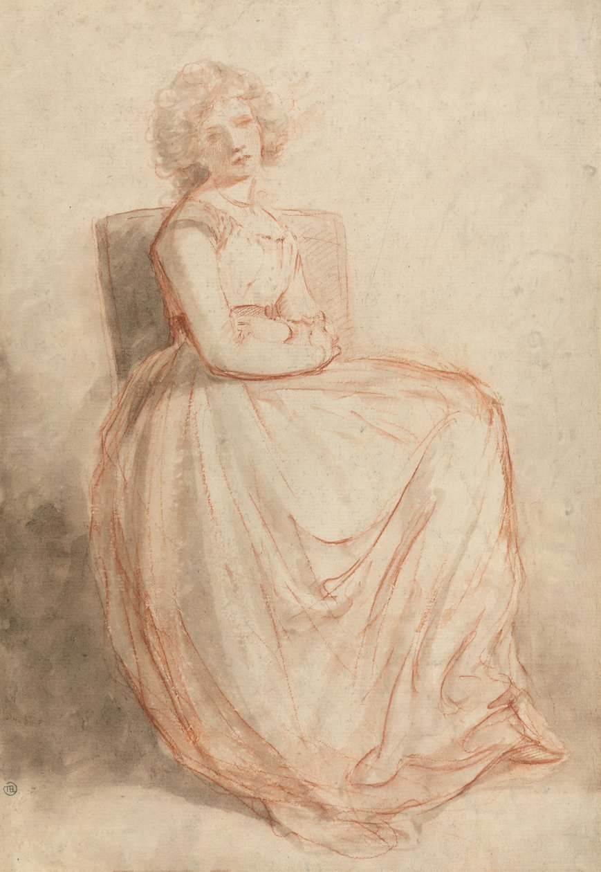 Study of a Seated Woman by John Hoppner