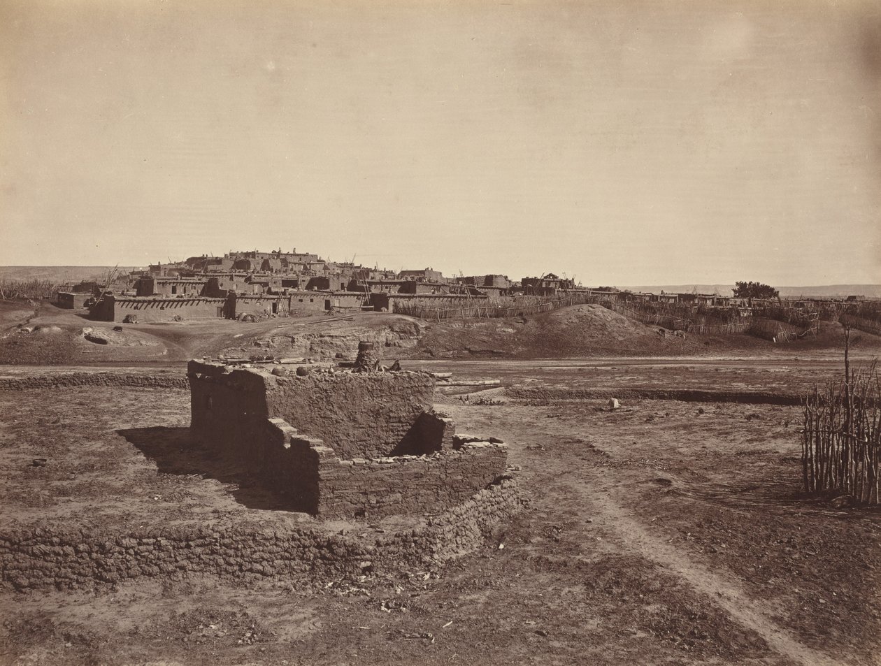 Zuni Pueblo by John Karl Hillers