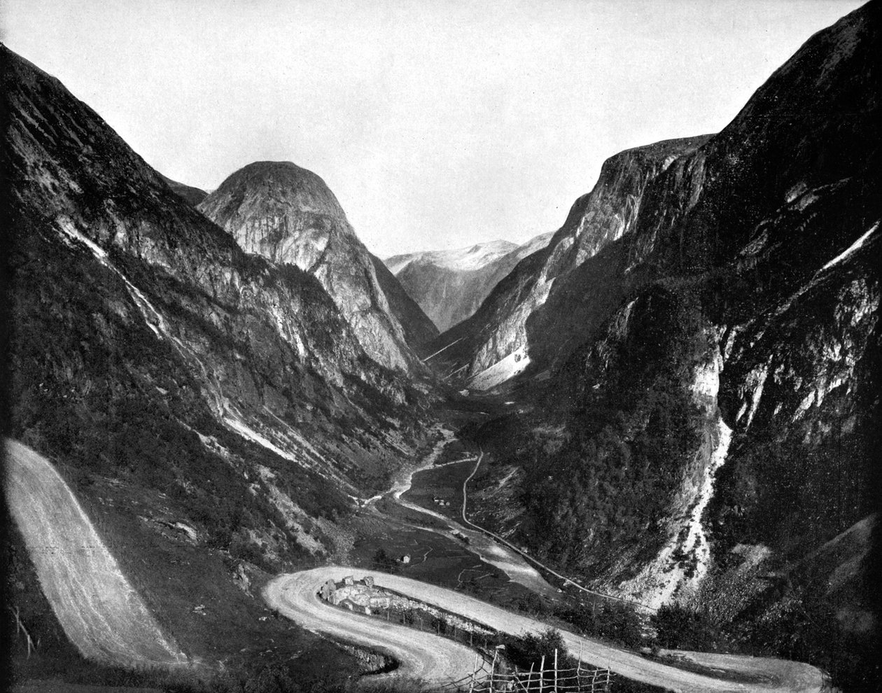 Naerodal Pass, Norway by John L. Stoddard