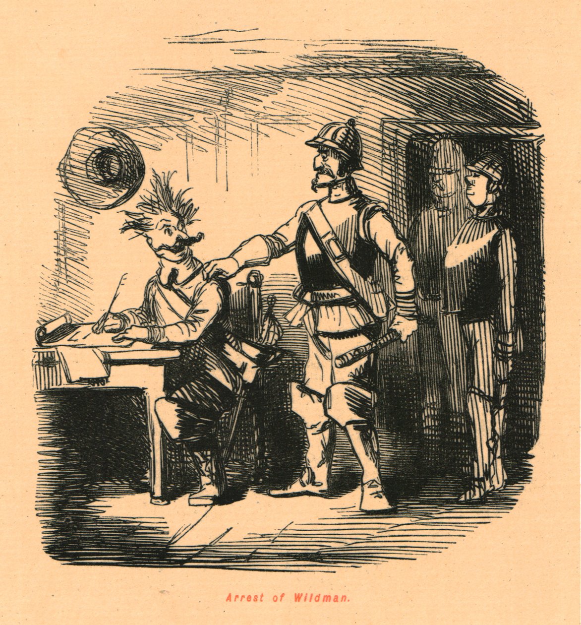 Arrest of Wildman by John Leech