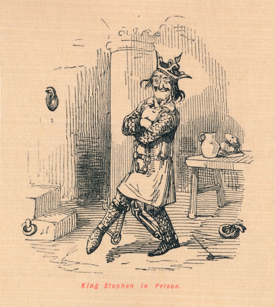 King Stephen in Prison by John Leech