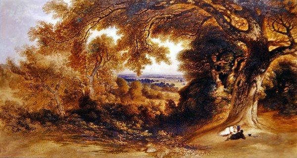 View Near Pembroke Lodge, Richmond Park by John Martin