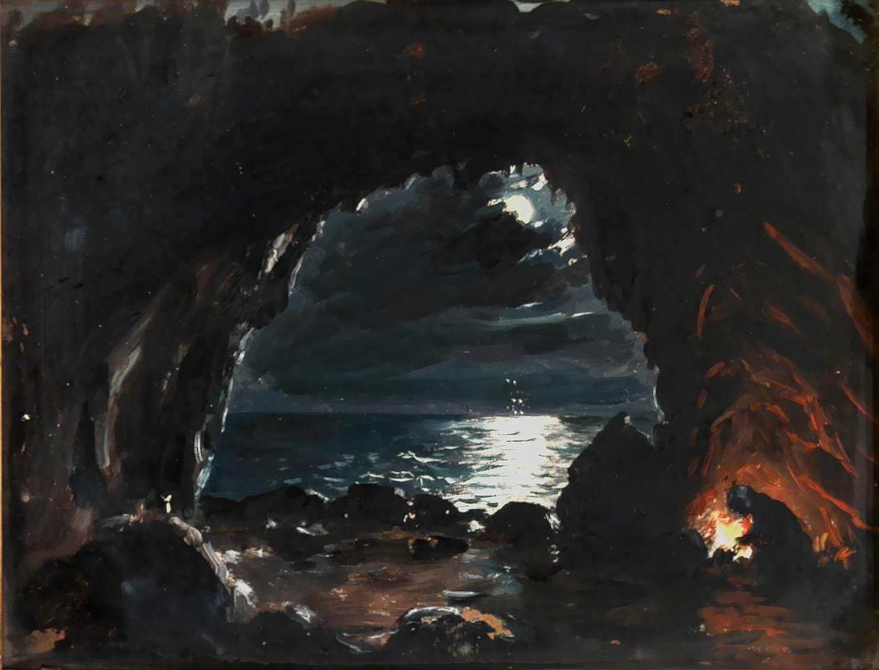 Cave Scene by John O