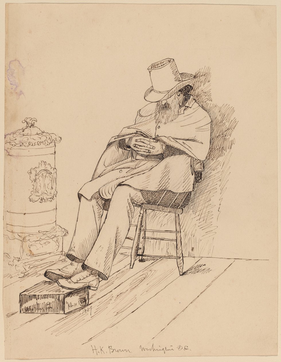 H.K. Brown by John Quincy Adams Ward