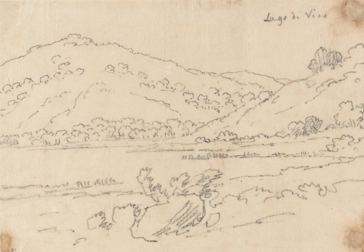 Lake Vico by John Robert Cozens