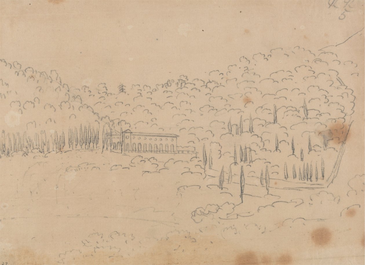 View of a Villa by John Robert Cozens