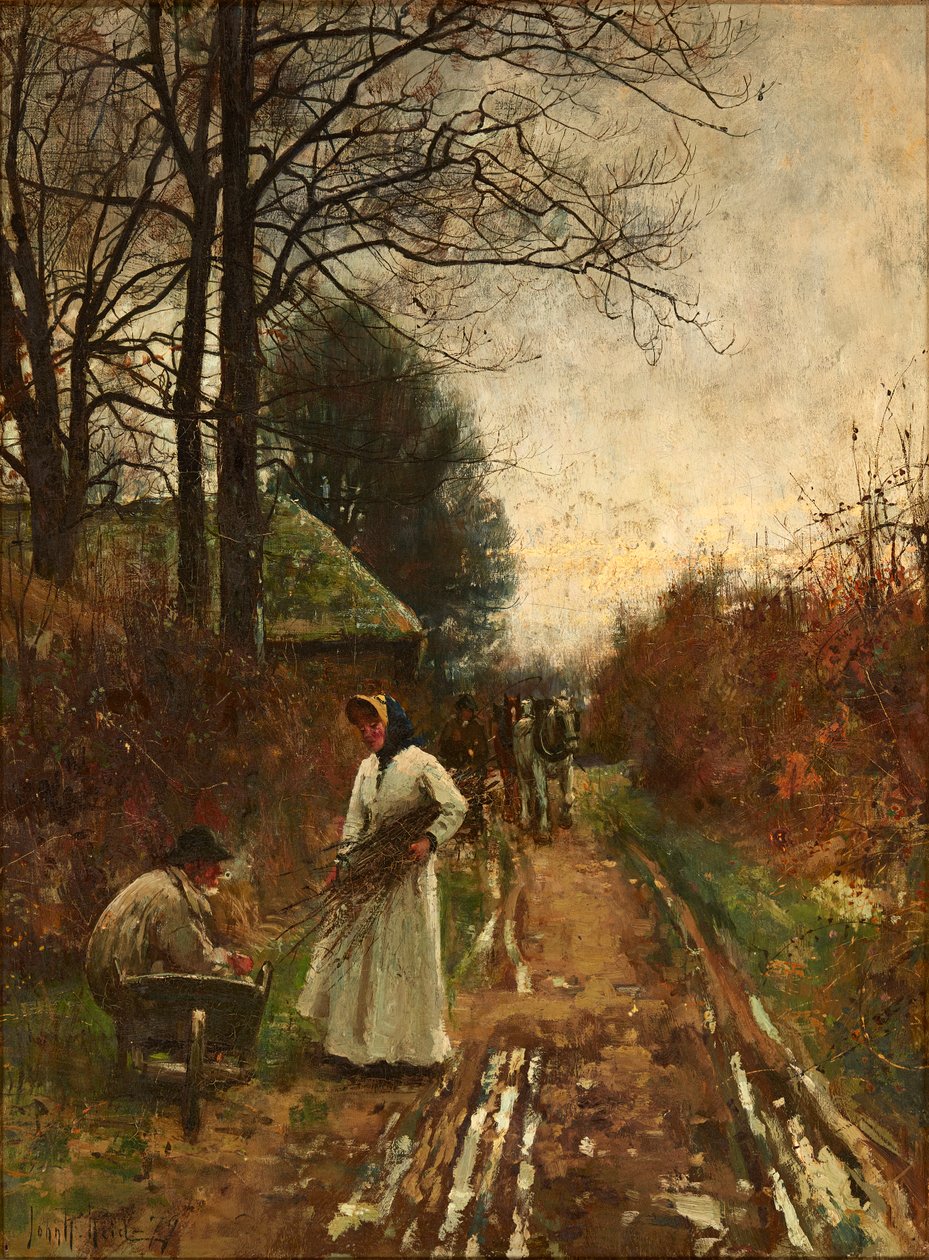 Gathering Firewood by John Robertson Reid