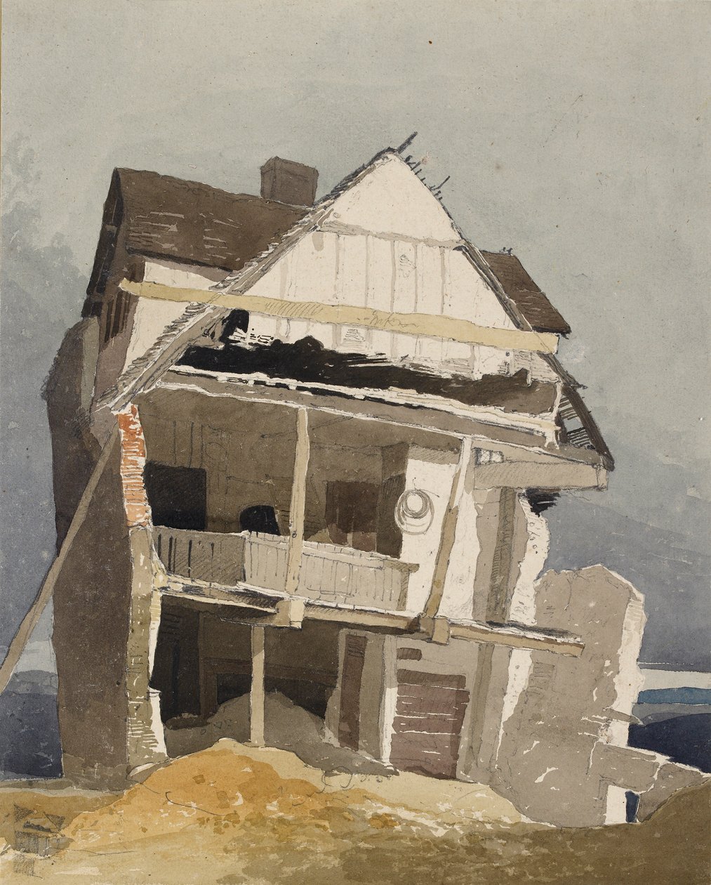 A Ruined House by John Sell Cotman