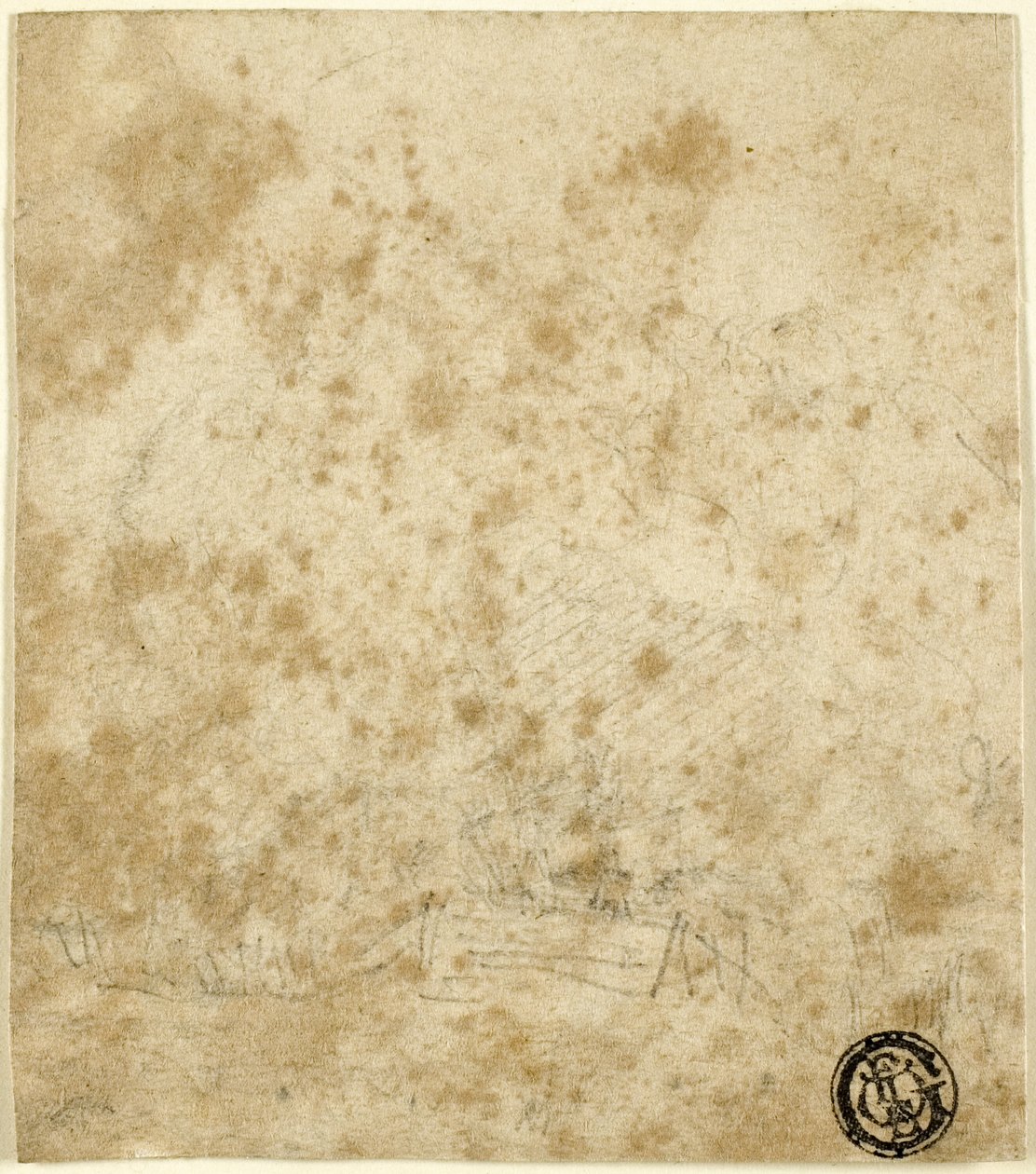 Illegible Sketch by John Sell Cotman