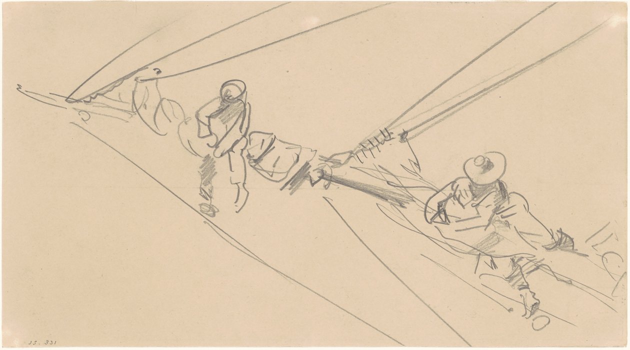 Men on a Spar by John Singer Sargent