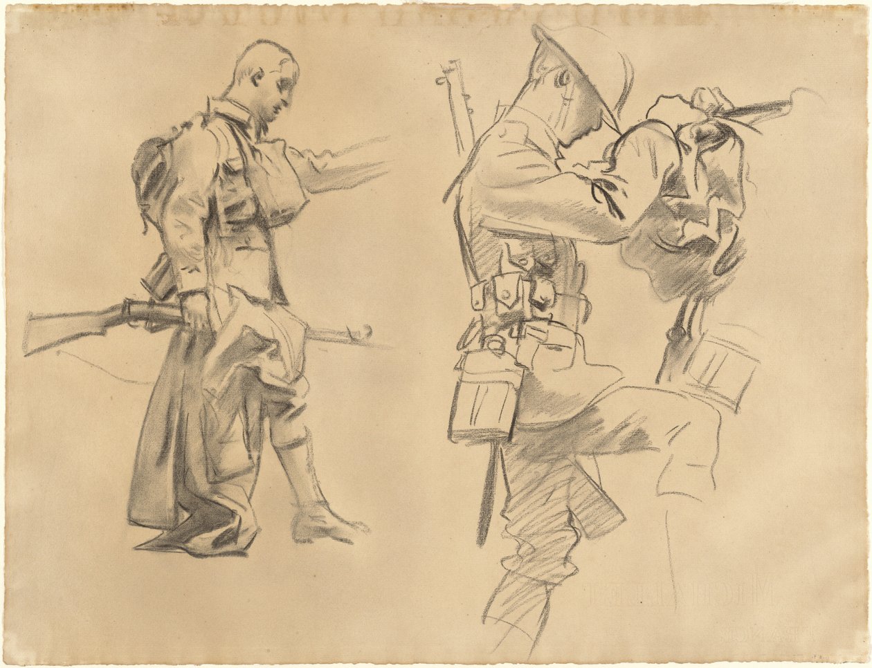 Studies for "Gassed" by John Singer Sargent