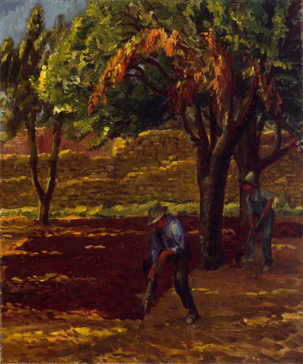 Hombres in the Garden by John French Sloan