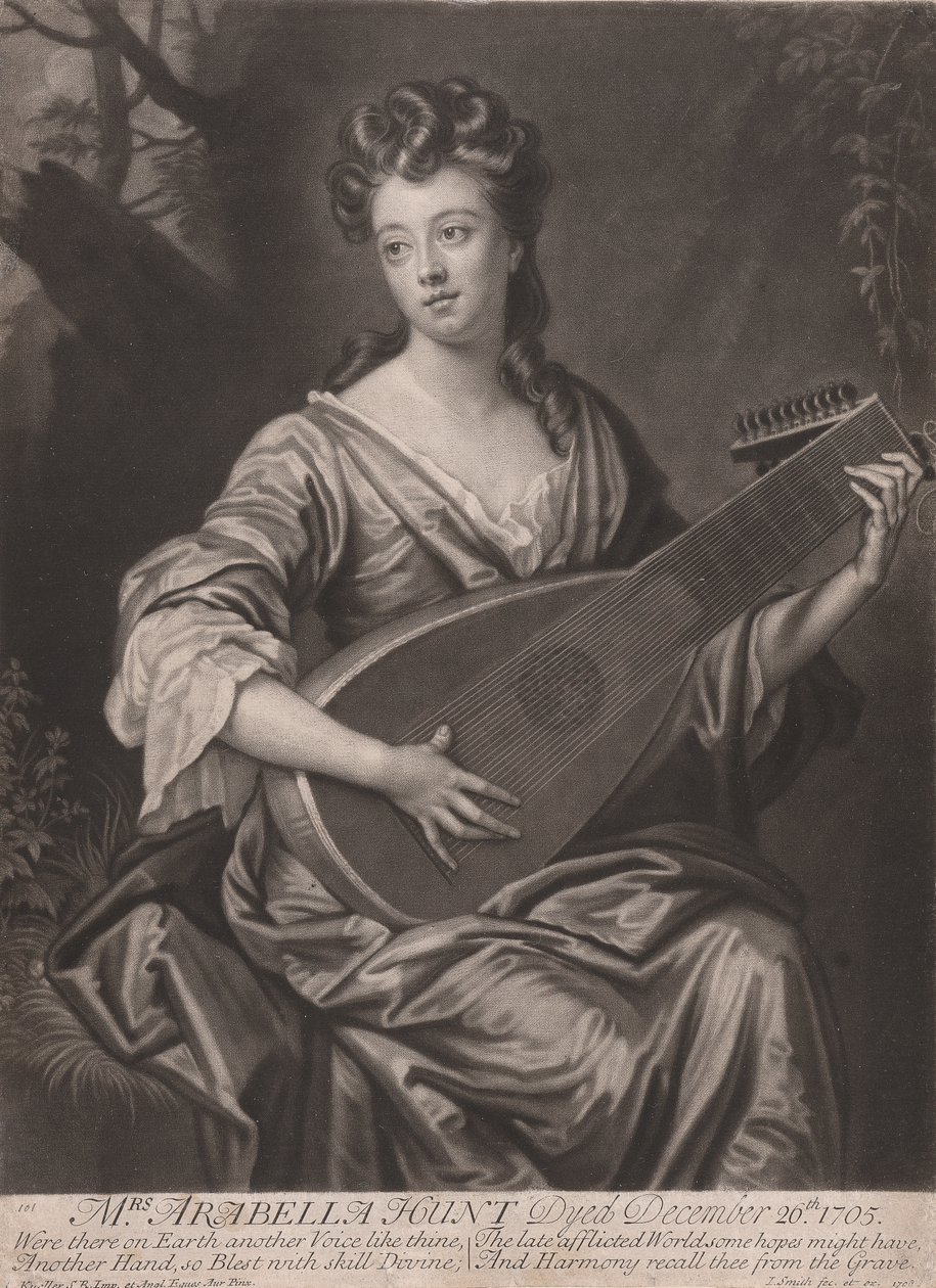 Mrs. Arabella Hunt by John Smith