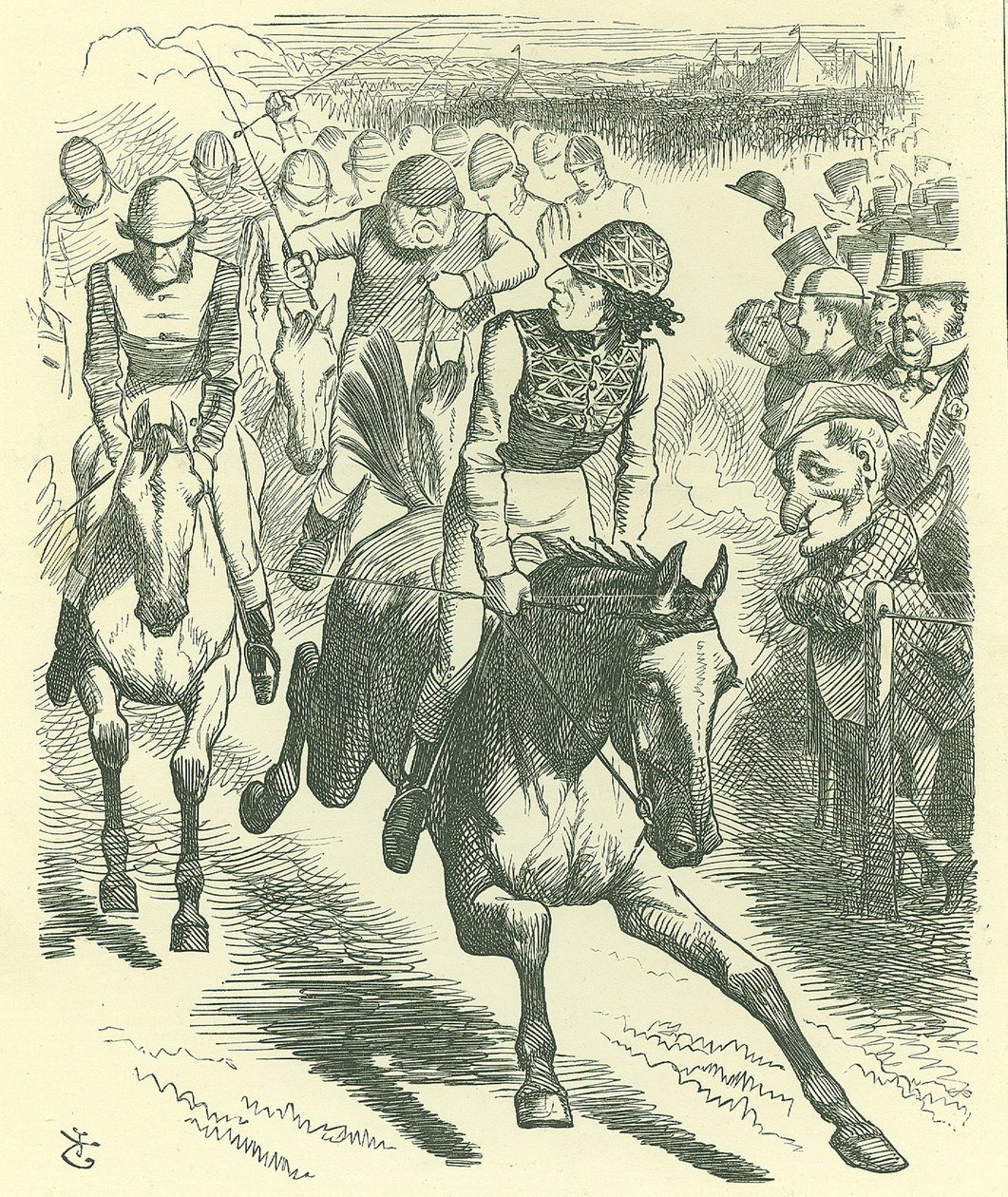 The Derby by John Tenniel