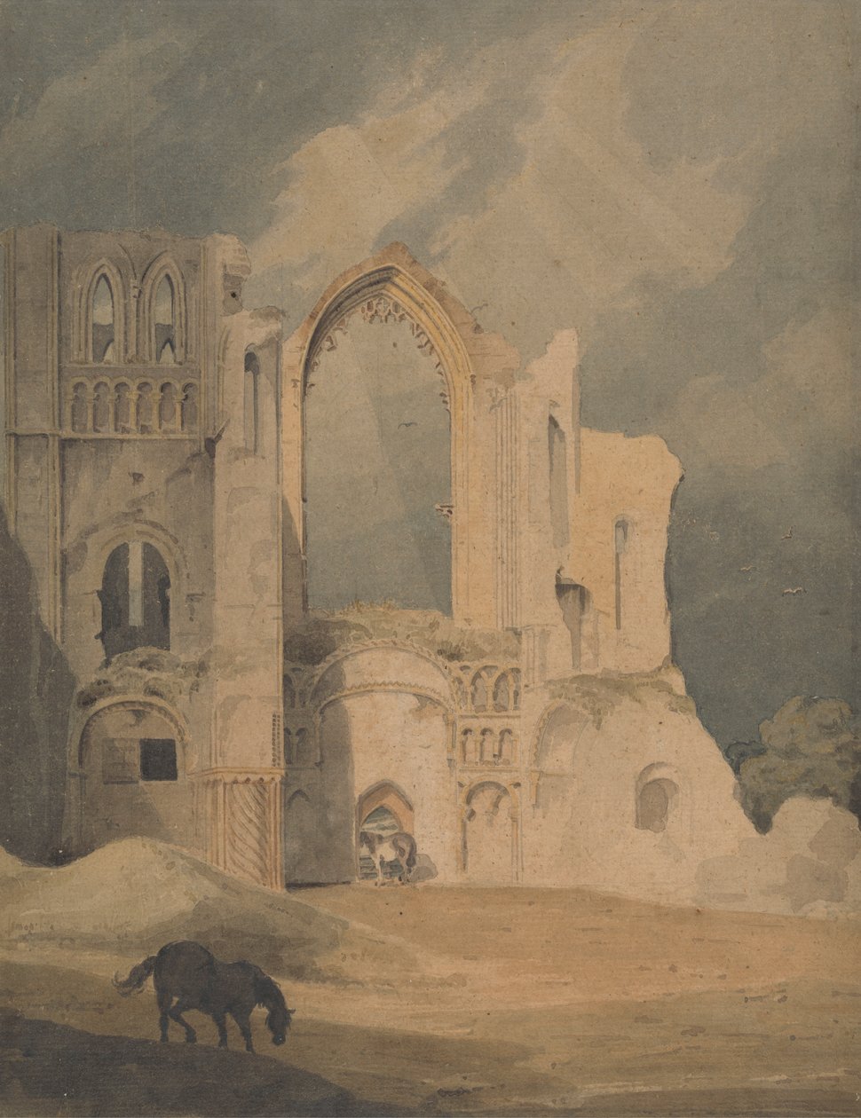 Castle Acre Priory by John Thirtle