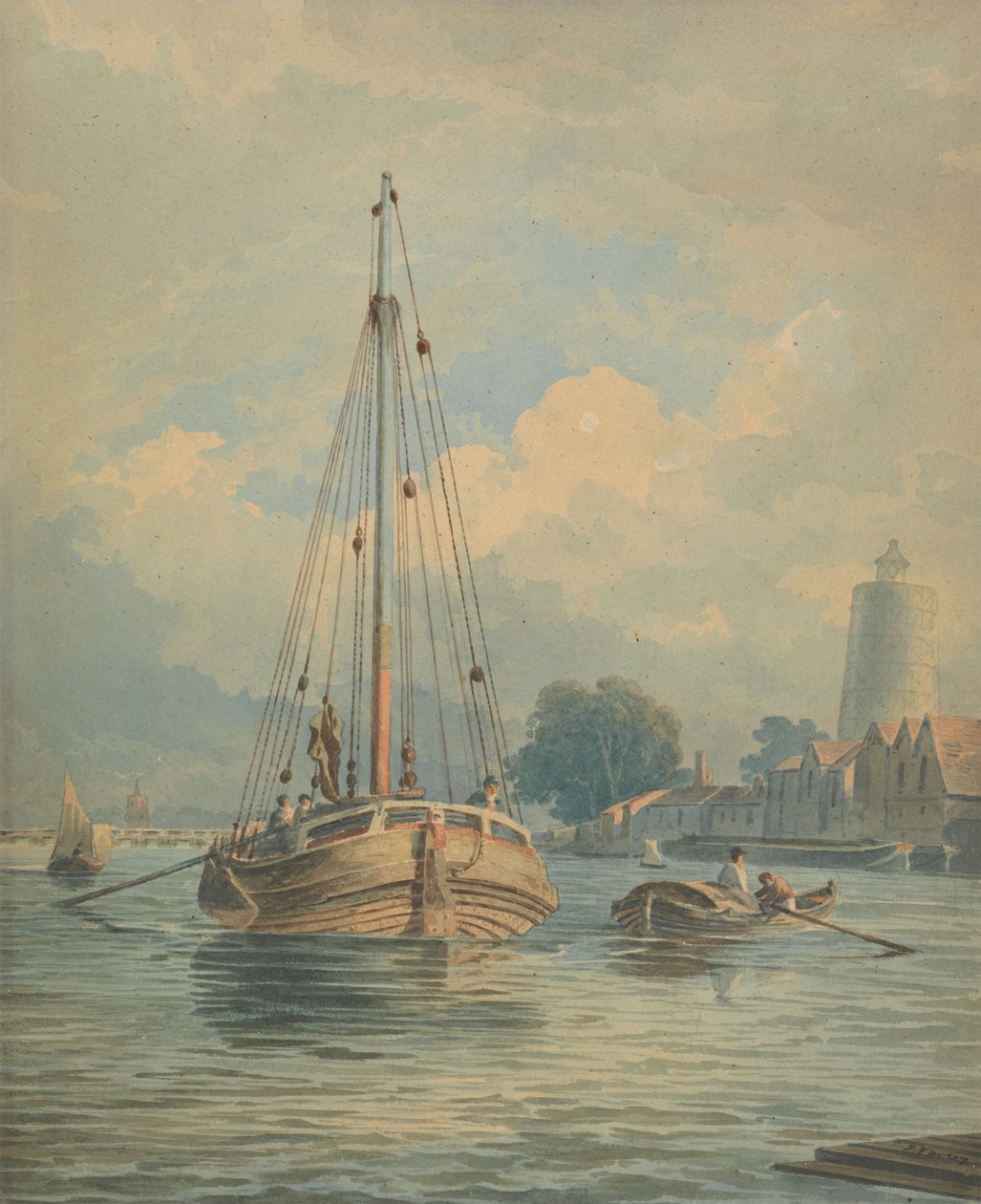 On the Thames by John Varley