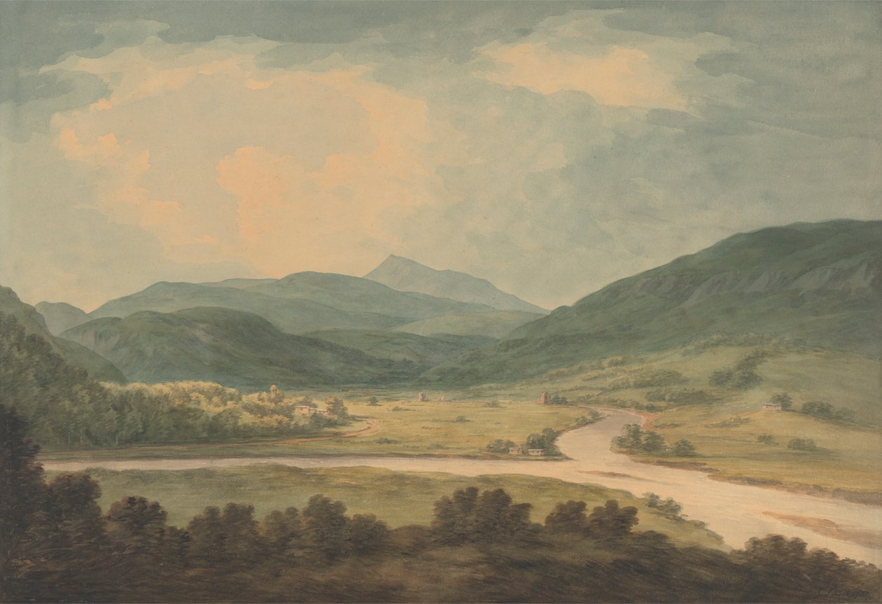 The Junction of Lyon and Tay by John Warwick Smith