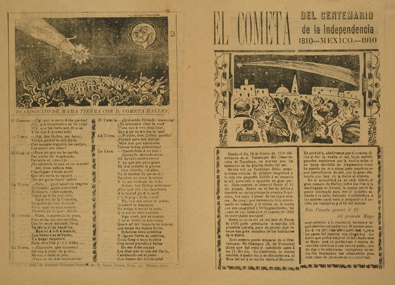 The Comet by José Guadalupe Posada