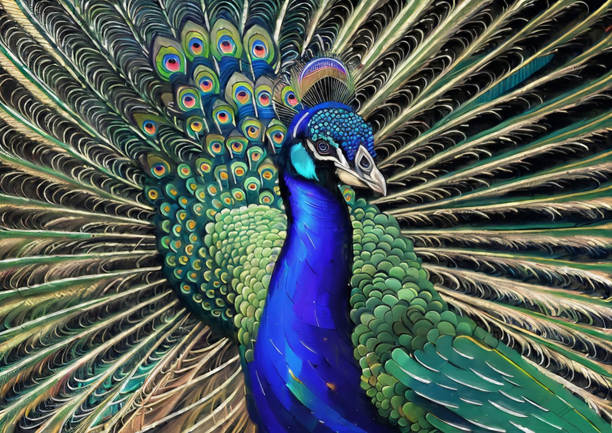 Peacock 1 by Josef Johann Michel