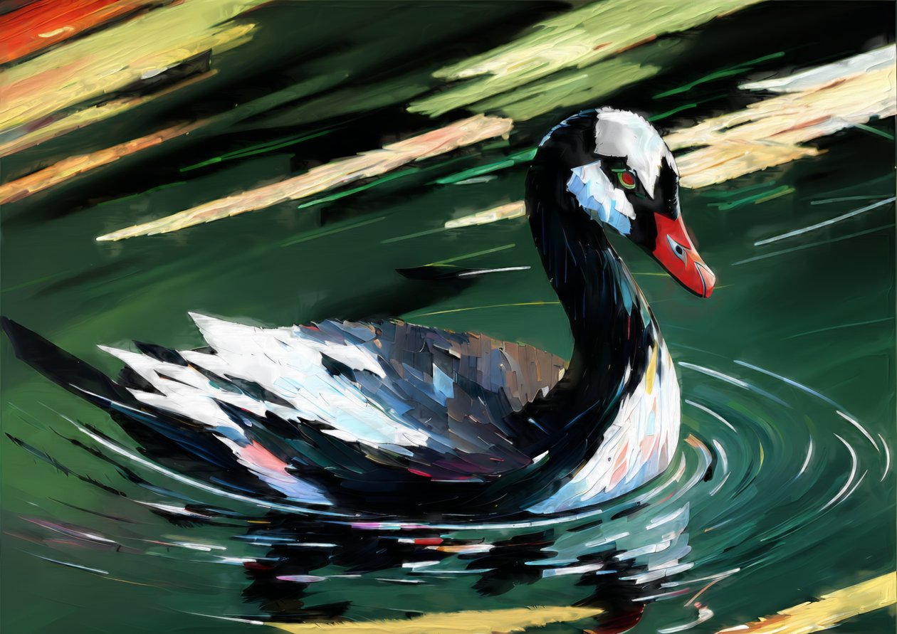 Black Swan 1 by Josef Johann Michel