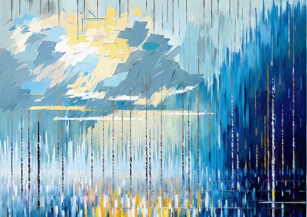 Waves Sky 02 by Josef Johann Michel