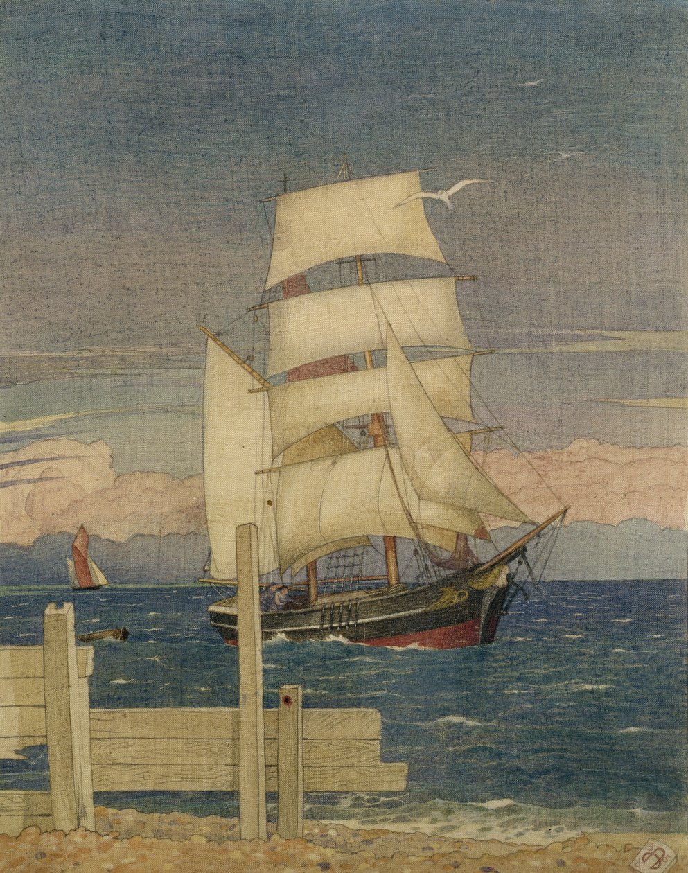 Tall Ship by Joseph Edward Southall