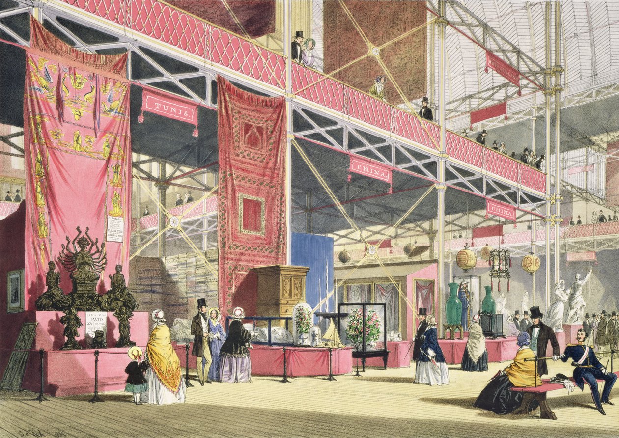 Crystal Palace, the Tunis and China Galleries by Joseph Nash