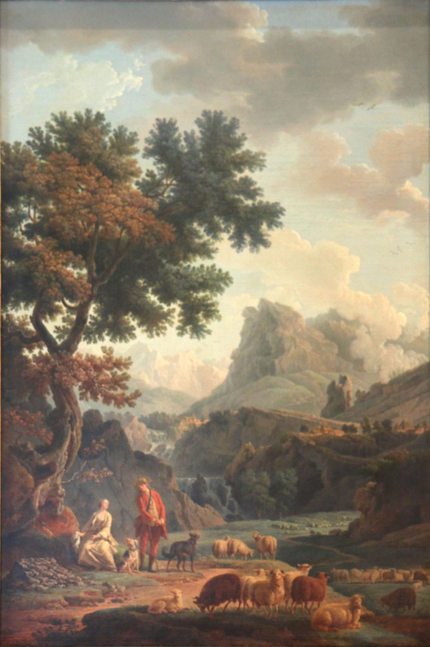 The Shepherdess of the Alps by Claude Joseph Vernet