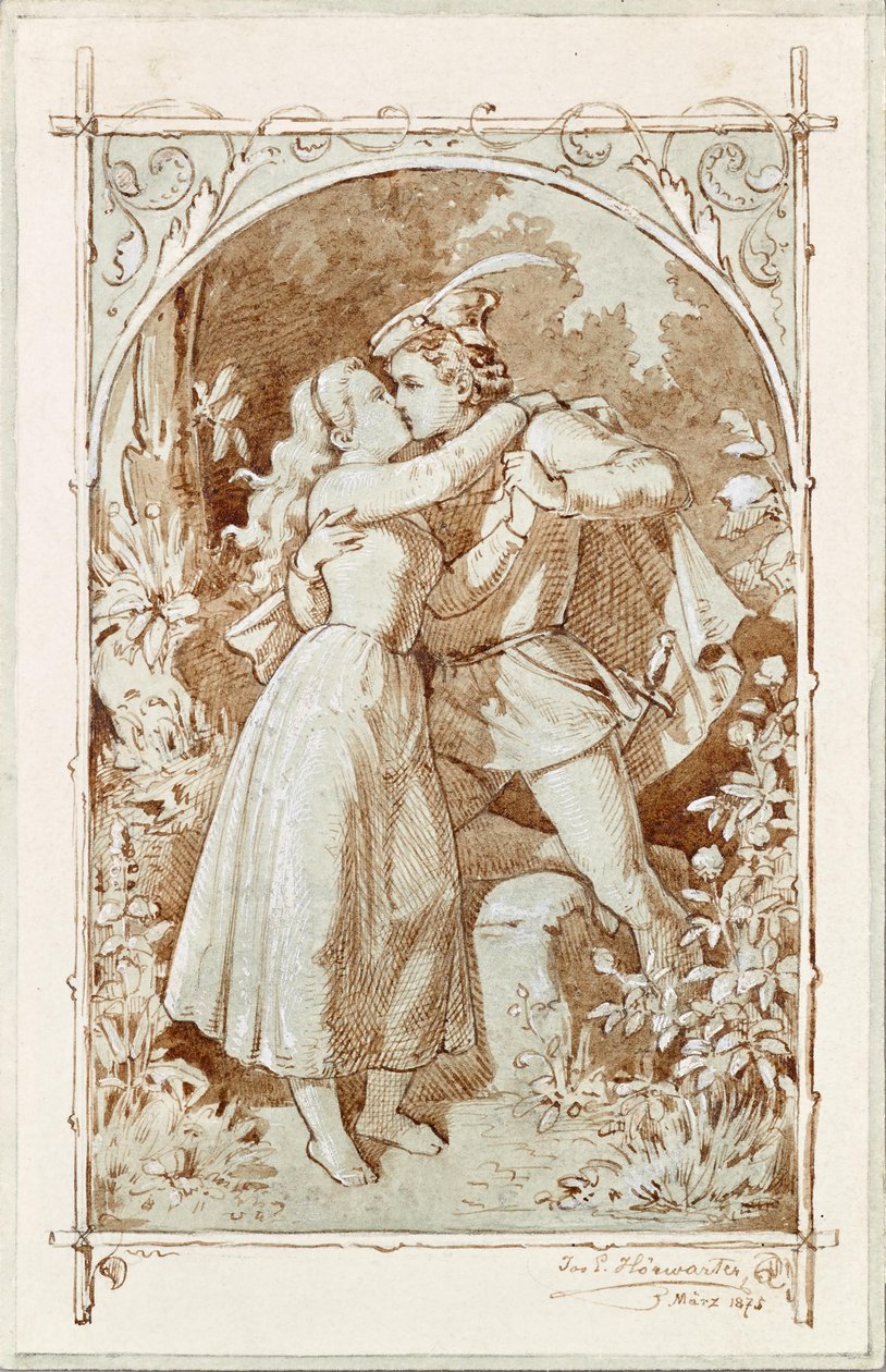 The Kiss by Joseph Eugen Hörwarter